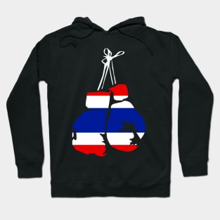 Thailand Boxing Gloves Thai Flag for Thai Boxing Hoodie